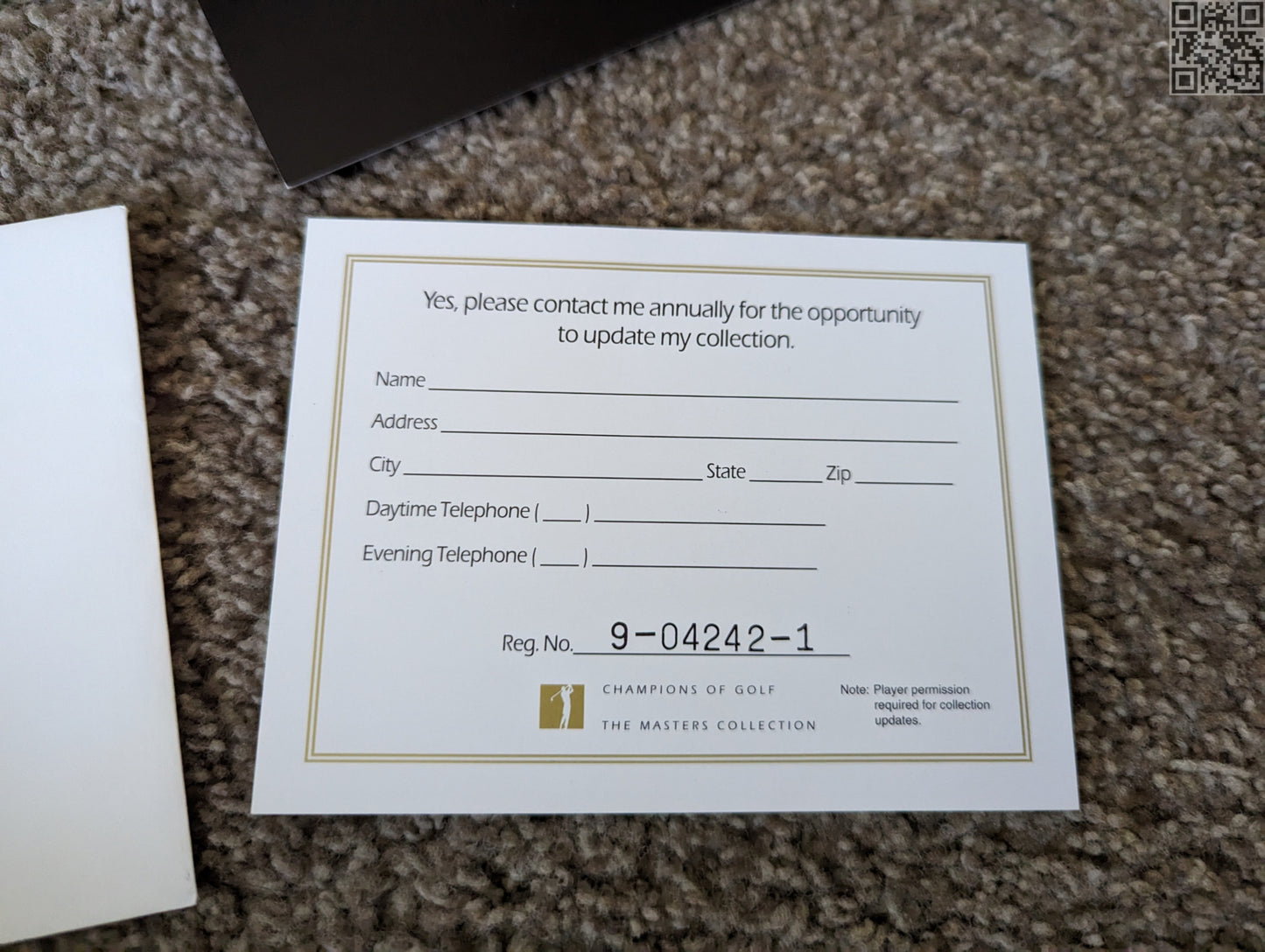 1994 Masters Collection Champions of Golf "Gold Foil" Set in Binder 1