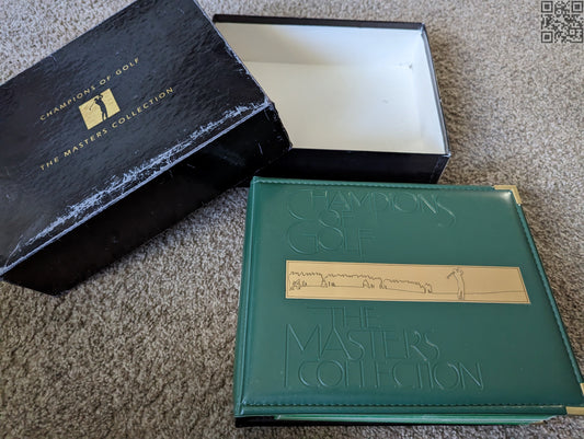 1998 Tiger Woods Masters Collection Champions of Golf "Gold Foil" Set in Binder 1