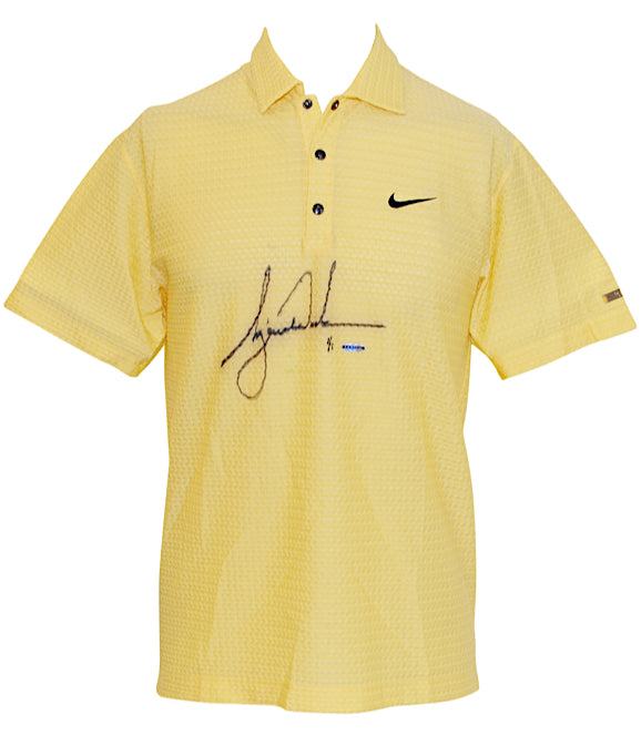 Tiger Woods 1/1 Tournament Worn Signed Golf Shirt Polo - Upper Deck UDA - US Open at Oakmont