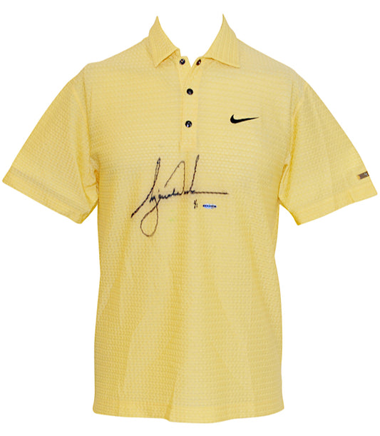 Tiger Woods 1/1 Tournament Worn Signed Golf Shirt Polo - Upper Deck UDA - US Open at Oakmont