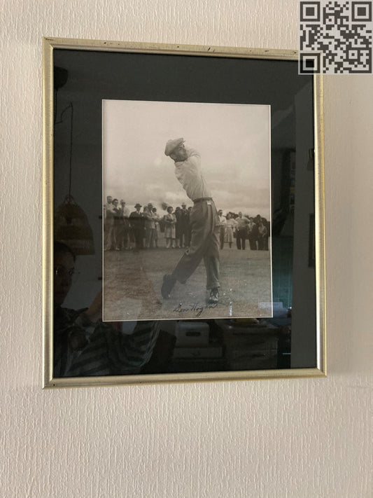 Circa 1950 Ben Hogan Signed Framed Tournament Photo