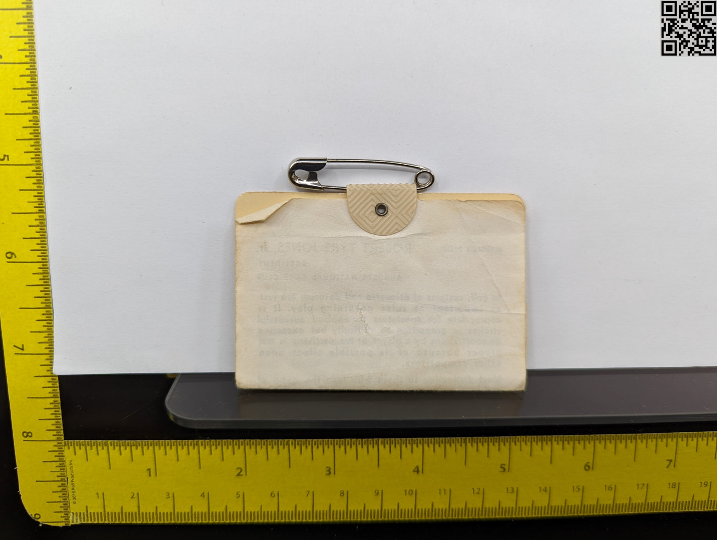 1970 Masters Tournament Series Badge - Augusta National Golf Club - Billy Casper Win