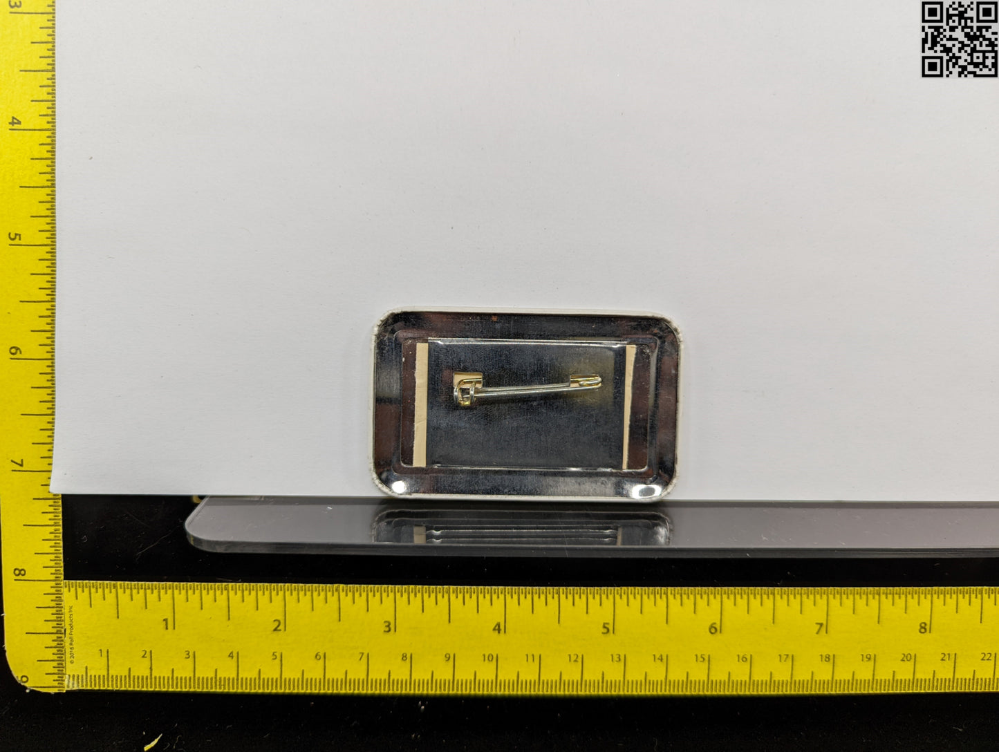 1997 Masters Tournament Series Metal Employee Badge - Augusta National Golf Club - Tiger Woods 1st Masters Win