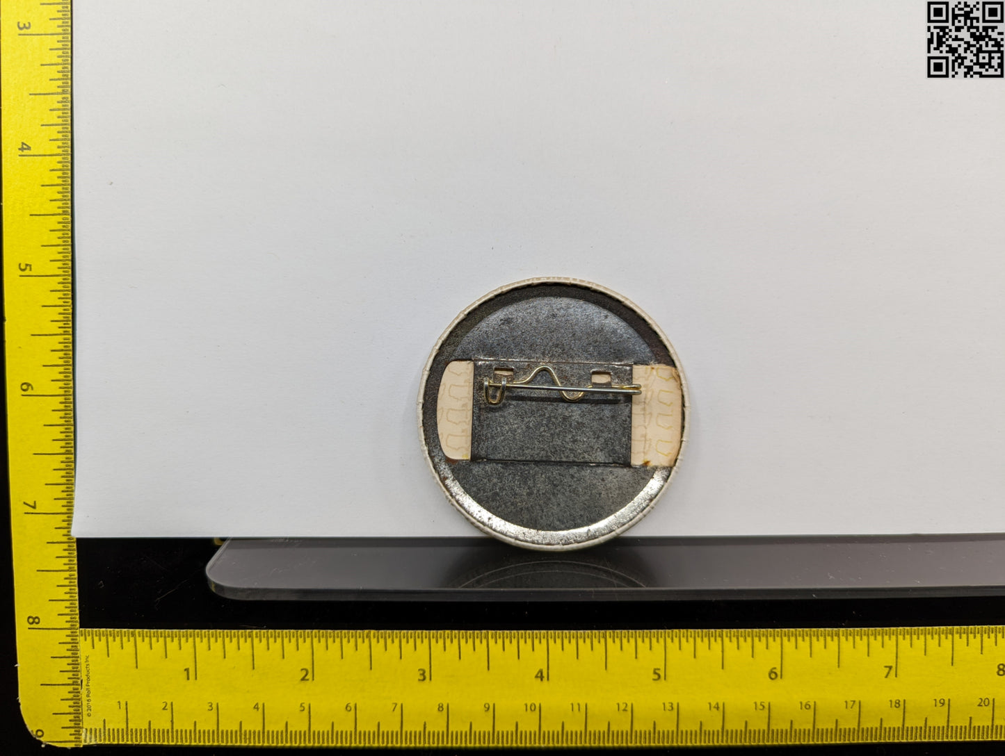 1986 Masters Tournament Series Metal Official Observer Badge - Augusta National Golf Club - Jack Nicklaus 6th Masters Win 18th Major