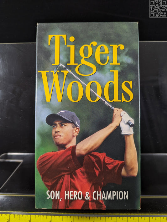 1997 Tiger Woods Signed VHS Tape New in Box - Son Hero Champion