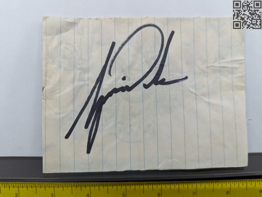 Mid to Late 1990's Tiger Woods Signed Cut #2