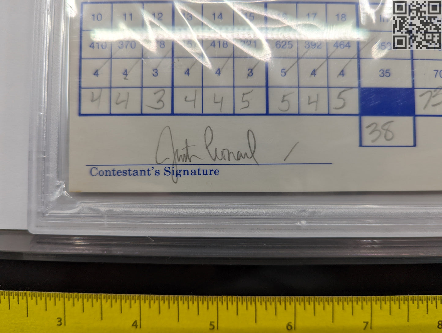 1997 Tiger Woods Signed Official Tournament Scorecard 1st Round NEC World Series of Golf