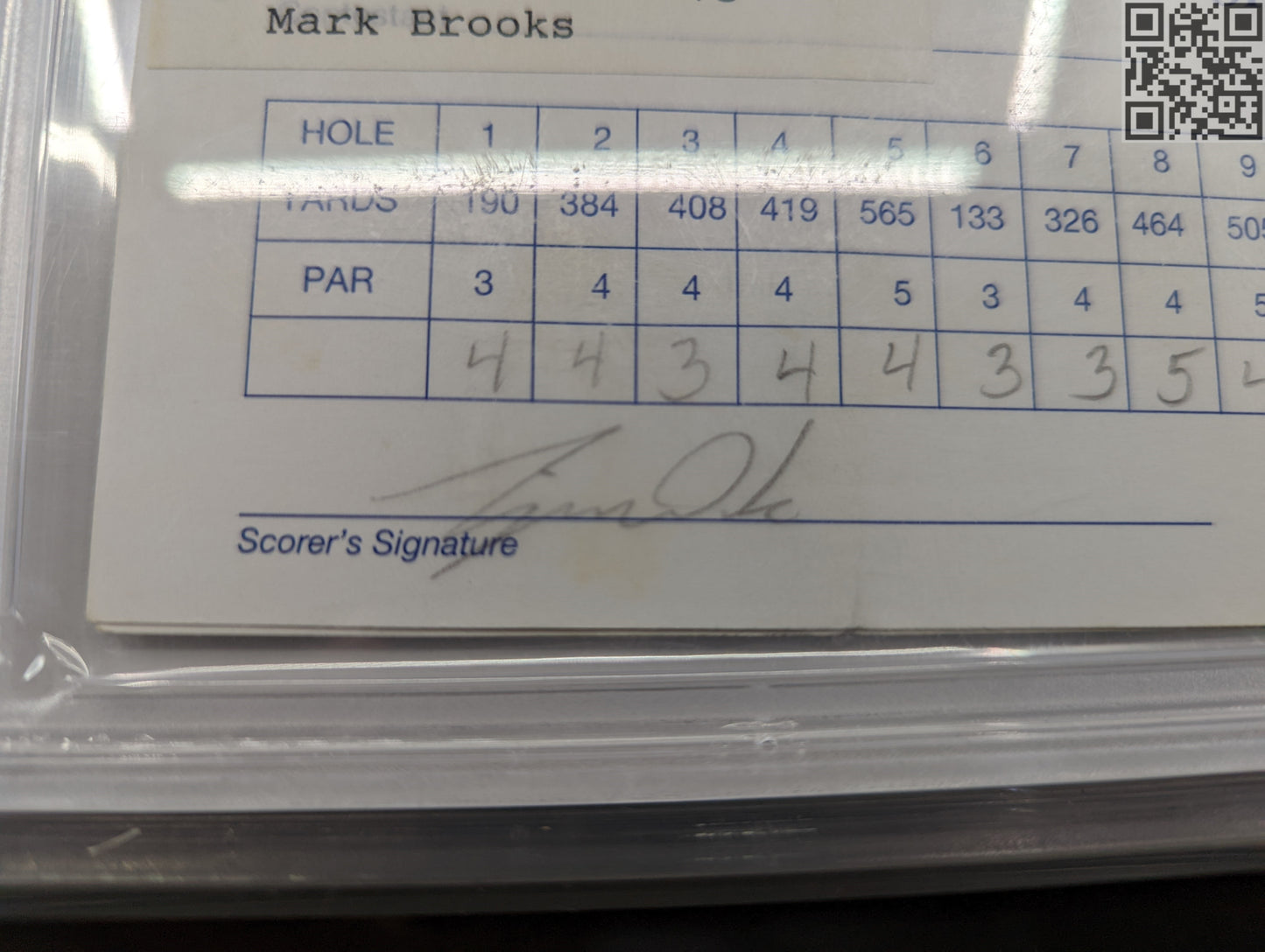 1997 Tiger Woods Signed Official Tournament Scorecard 2nd Round Buick Classic