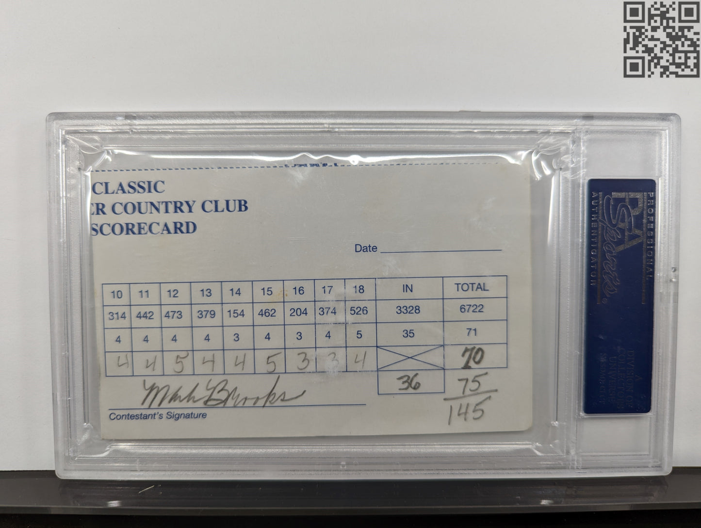 1997 Tiger Woods Signed Official Tournament Scorecard 2nd Round Buick Classic