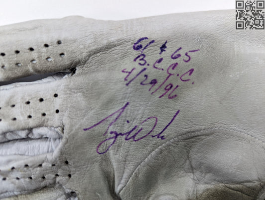 1996 Tiger Woods Tournament Worn Signed Titleist Golf Glove NCAA Stanford