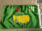 1994 Masters Tournament Silk Green Souvenir Pin Flag