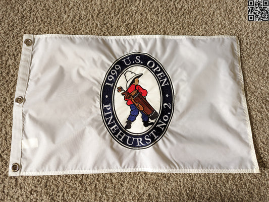 New 1999 US Open Golf Championship Souvenir Pin Flag Payne Stewart Win