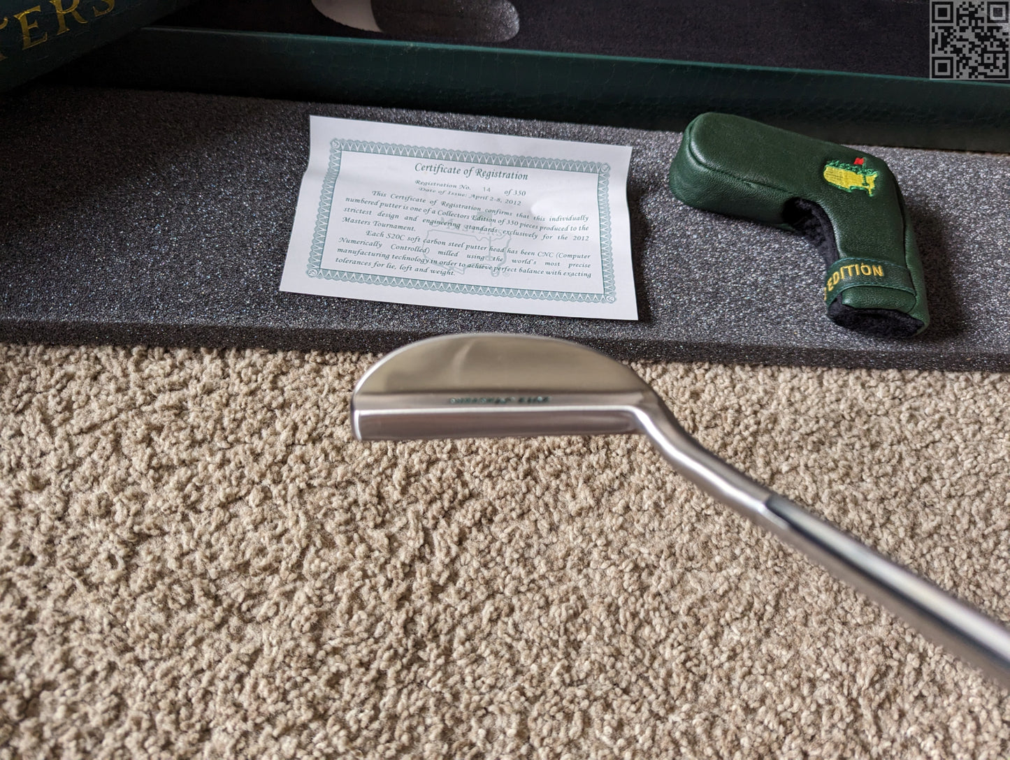 2012 Masters Tournament Limited Edition Putter 350