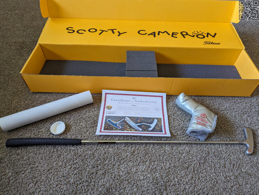 Scotty Cameron Bulls Eye Platinum Blade Putter Golf Club Tour Only Circle T COA