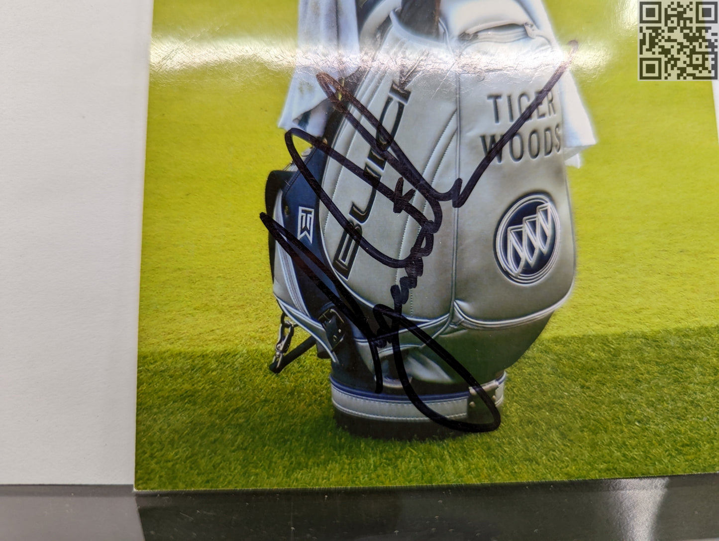 2000's Tiger Woods Signed Buick Golf Back Photograph