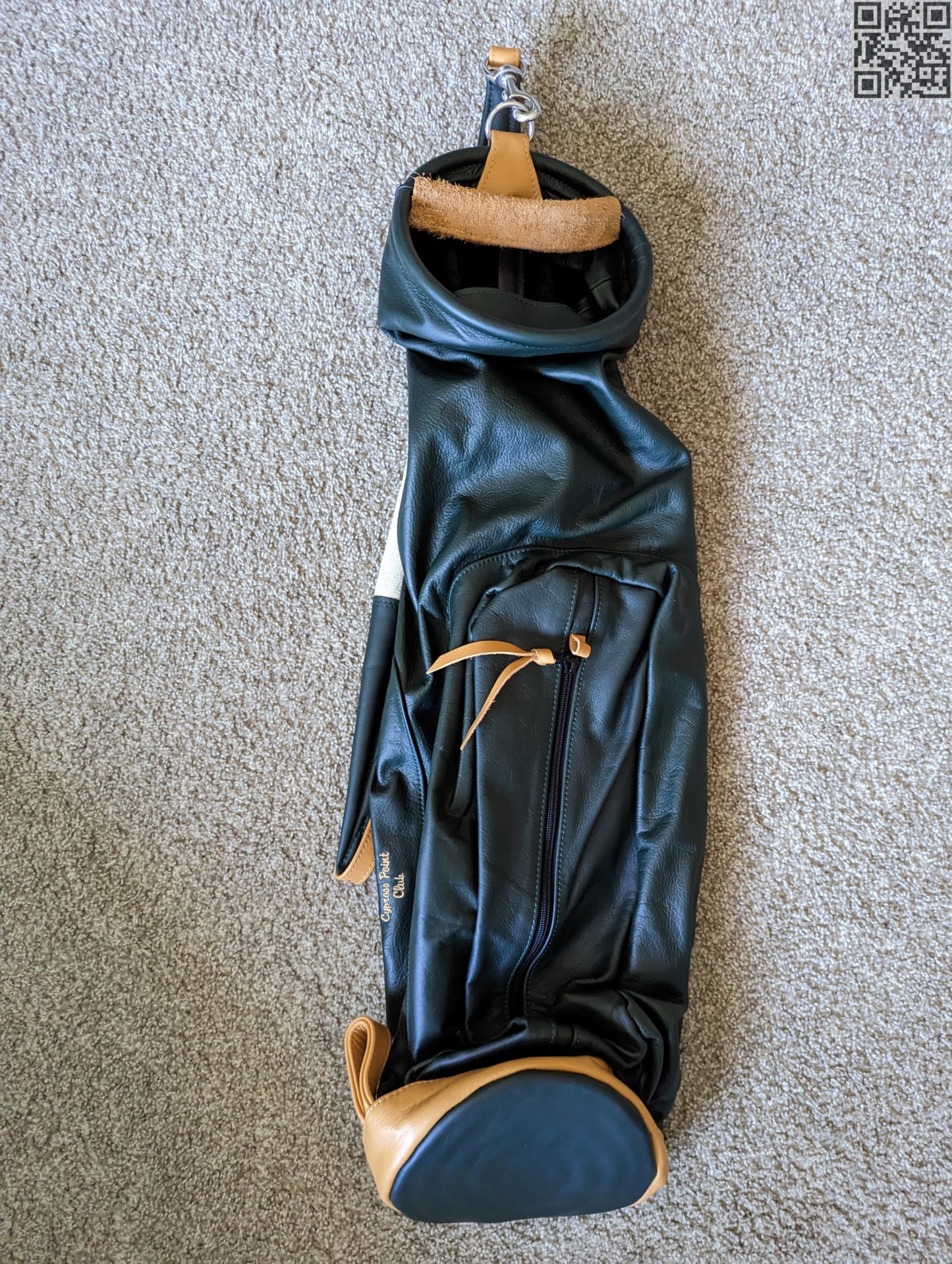 New Cypress Point Club Members Mackenzie Leather Golf Carry Bag