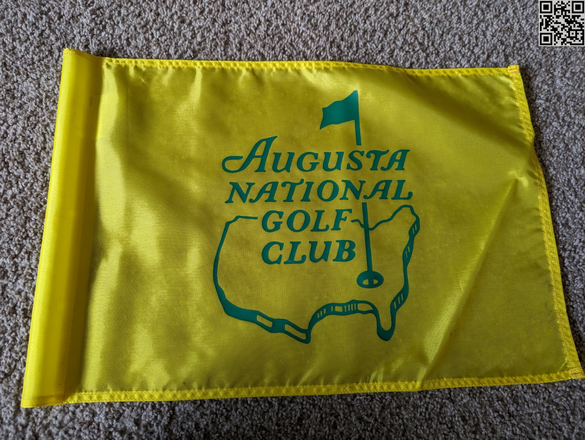 Augusta Pin Augusta National Golf Club Course Used Pin Flag – Grand Slam Moments