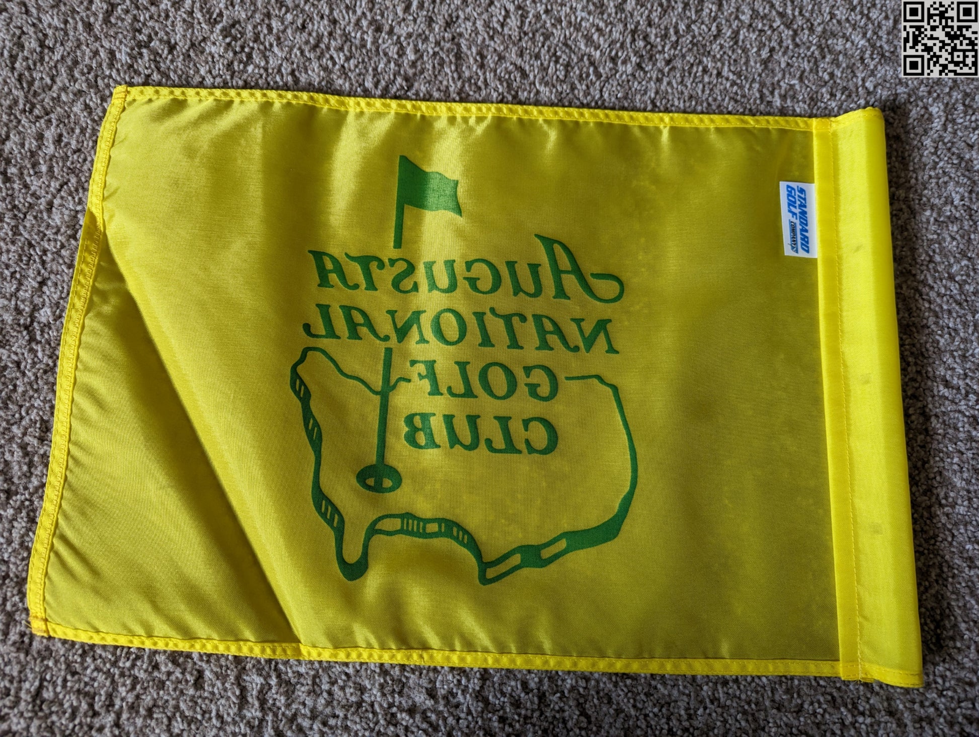 Augusta Pin Augusta National Golf Club Course Used Pin Flag – Grand Slam Moments