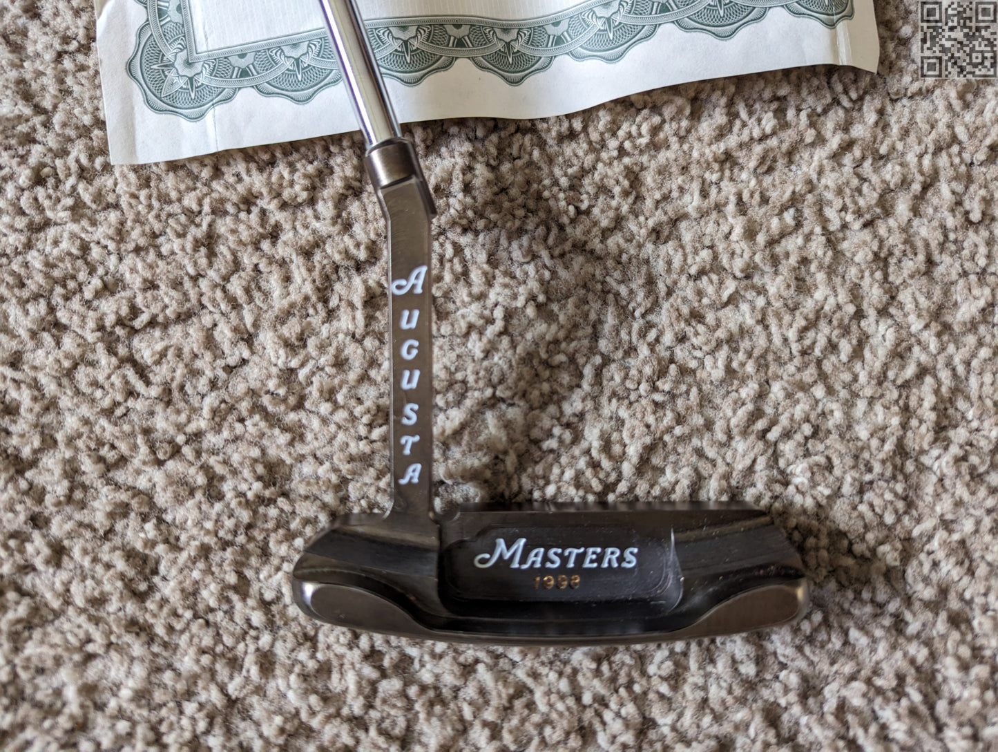 1998 Masters Tournament Limited Edition 1st year Putter 500