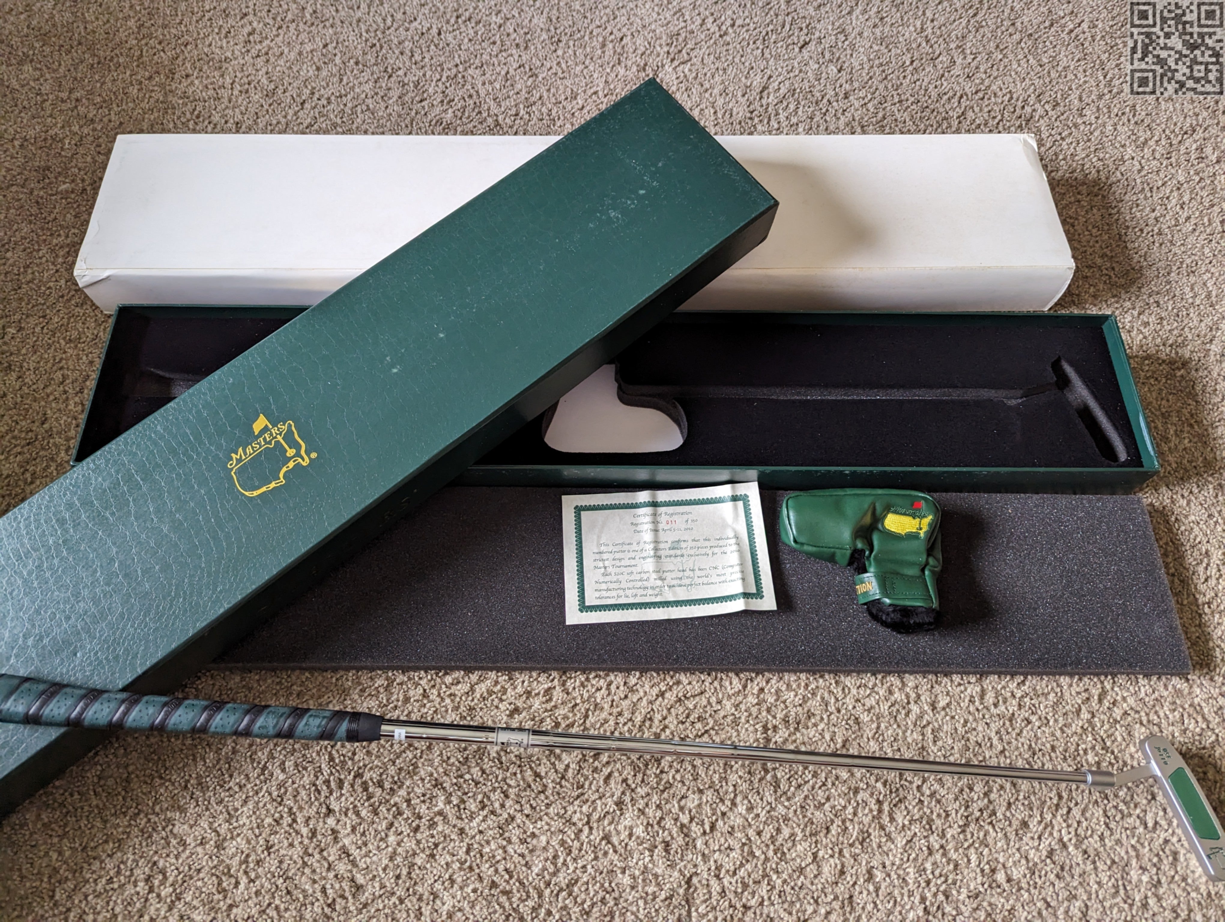 2010 Masters Tournament Limited Edition Putter 350 – Grand Slam Moments
