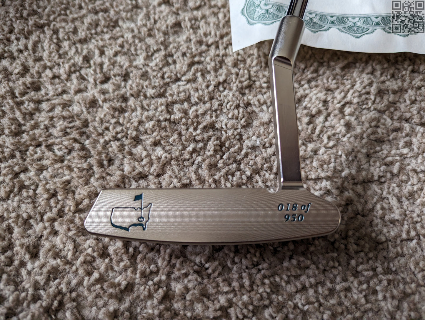 2001 Masters Tournament Limited Edition Putter 950