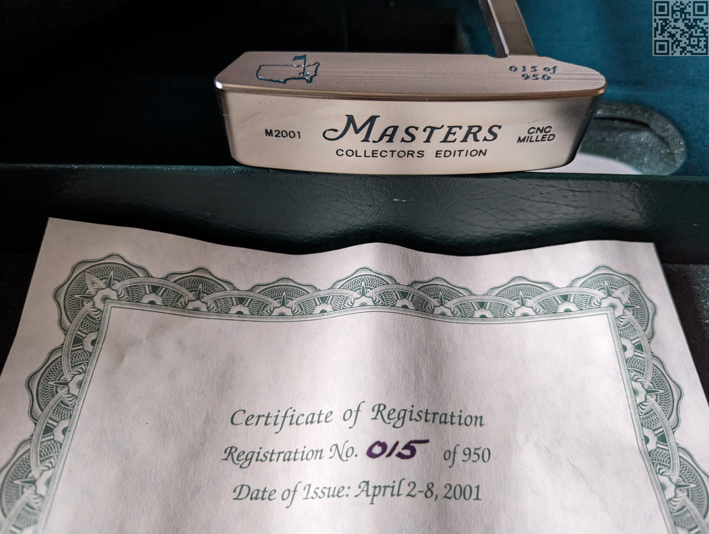2001 Masters Tournament Limited Edition Putter 950