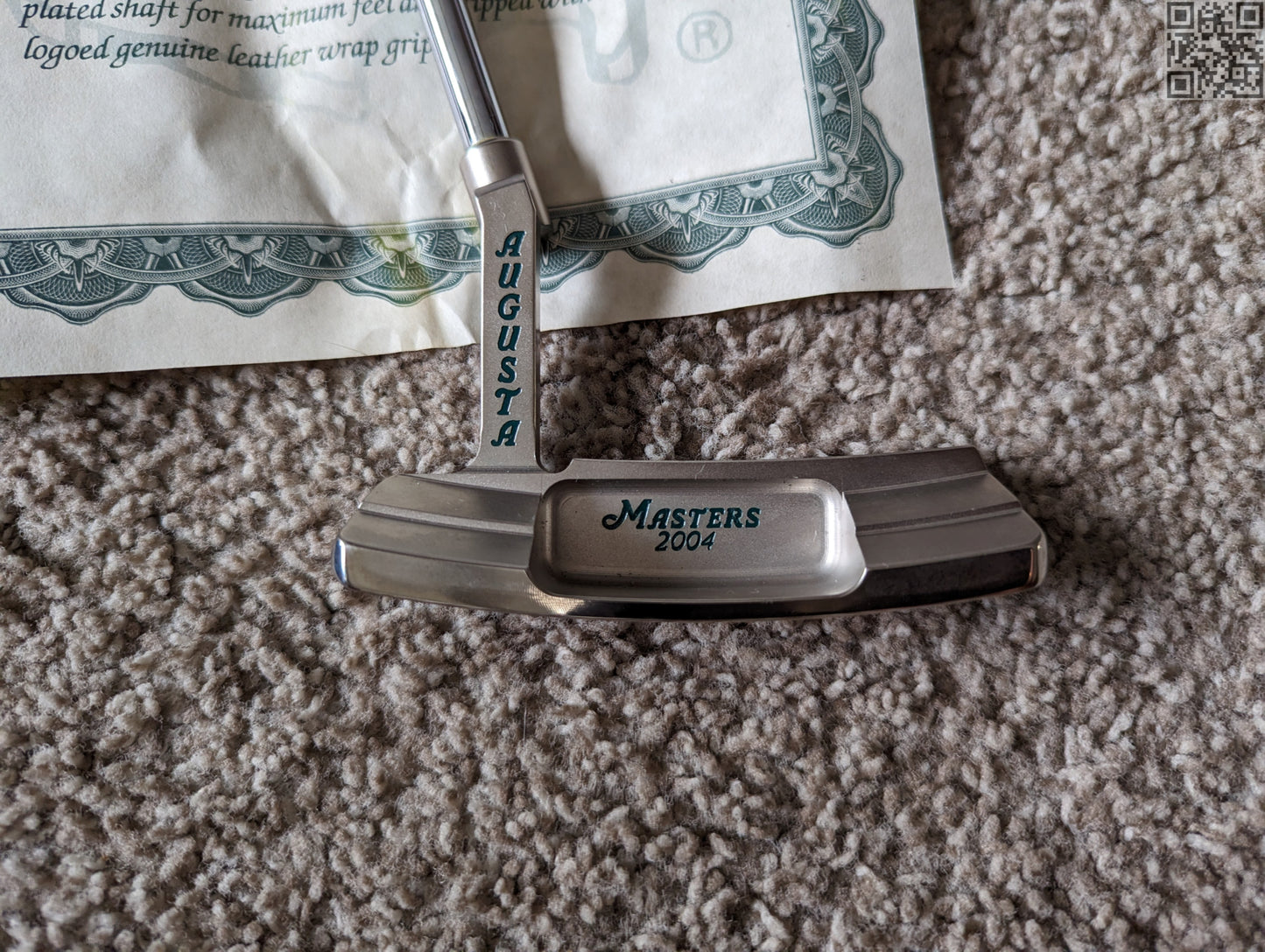 2004 Masters Tournament Limited Edition Putter 400