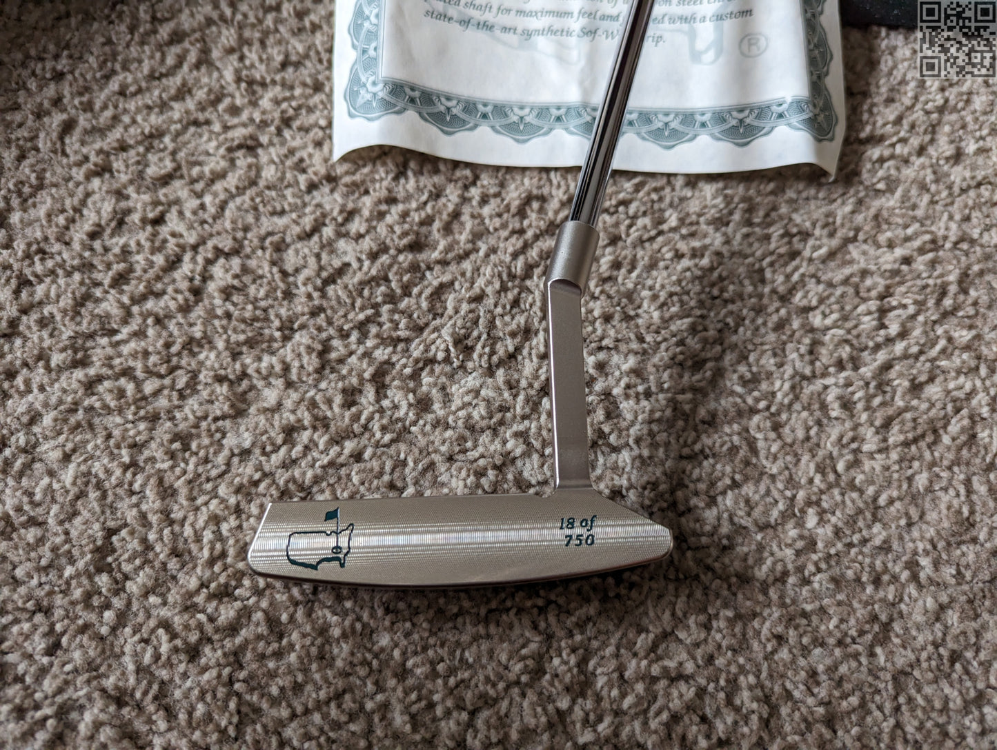 2002 Masters Tournament Limited Edition Putter 750