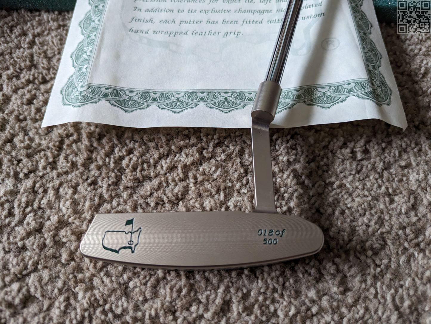 2000 Masters Tournament Limited Edition Putter 500