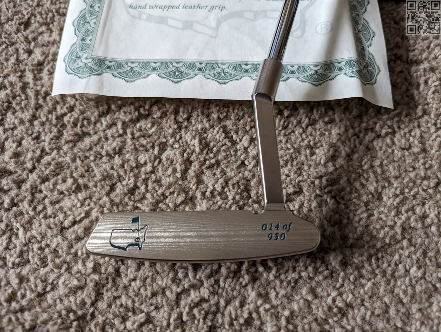 2001 Masters Tournament Limited Edition Putter 950