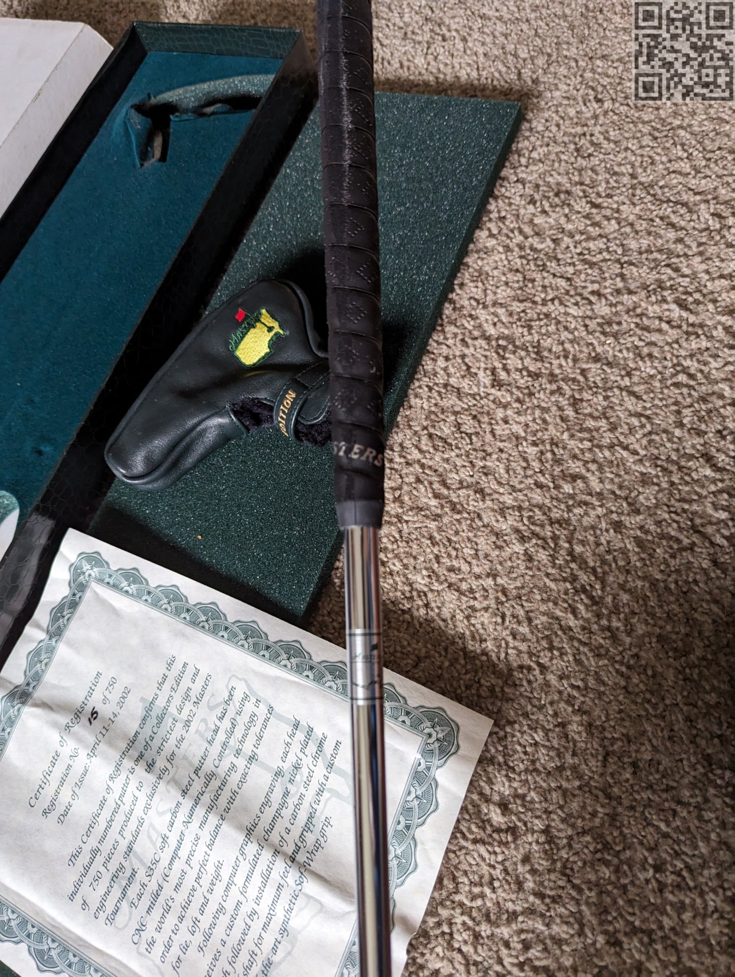 2002 Masters Tournament Limited Edition Putter 750