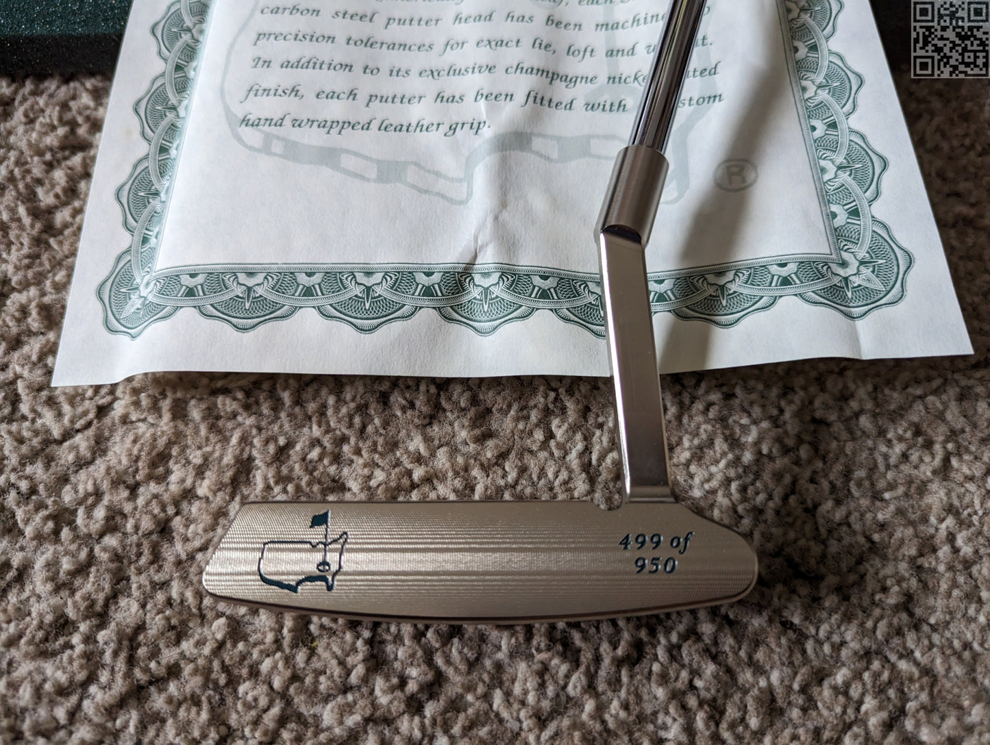 2002 Masters Tournament Limited Edition Putter 750