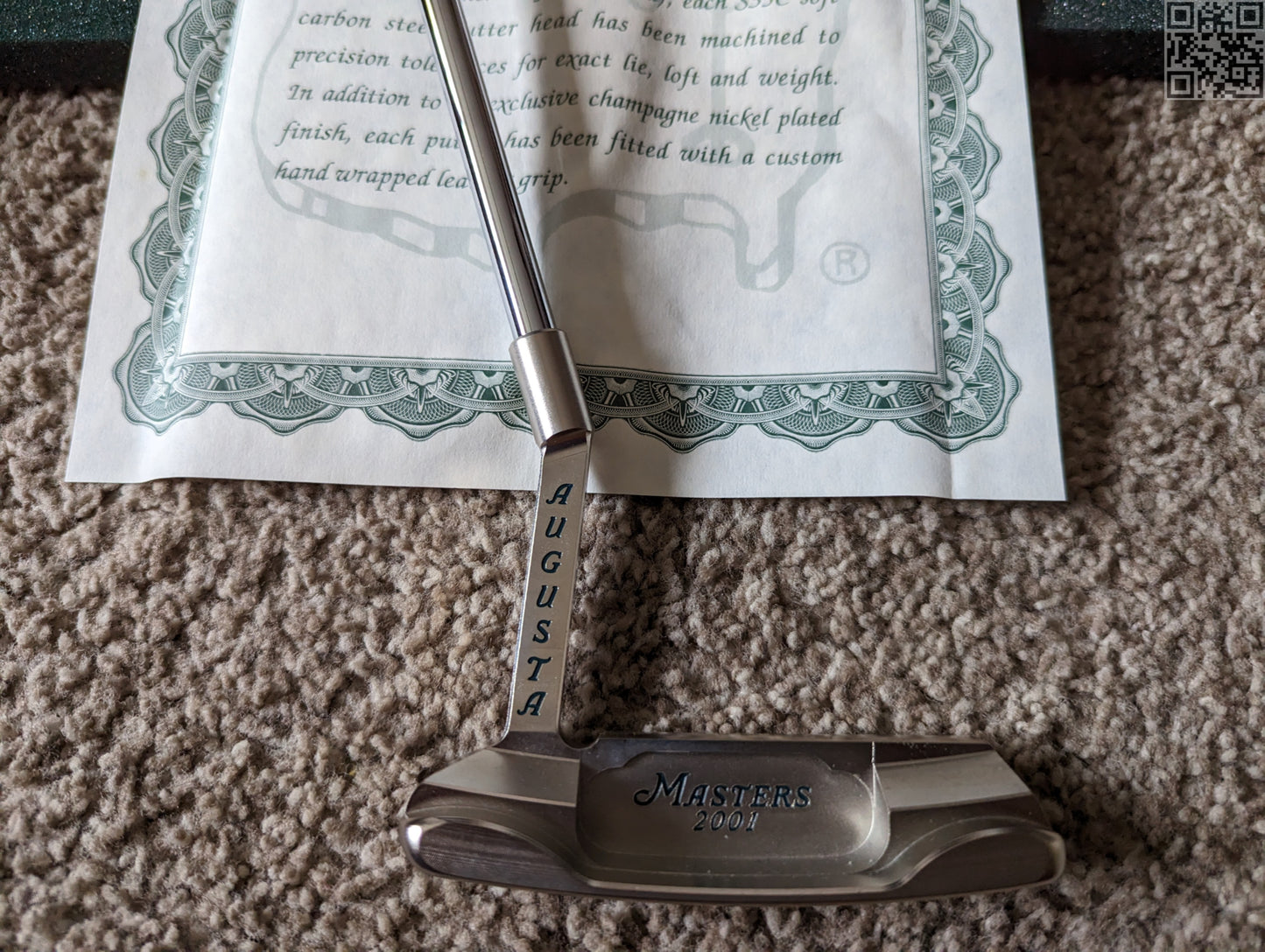 2002 Masters Tournament Limited Edition Putter 750