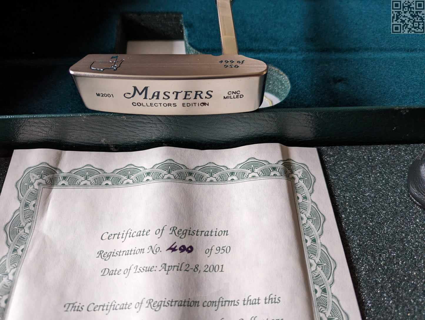 2002 Masters Tournament Limited Edition Putter 750