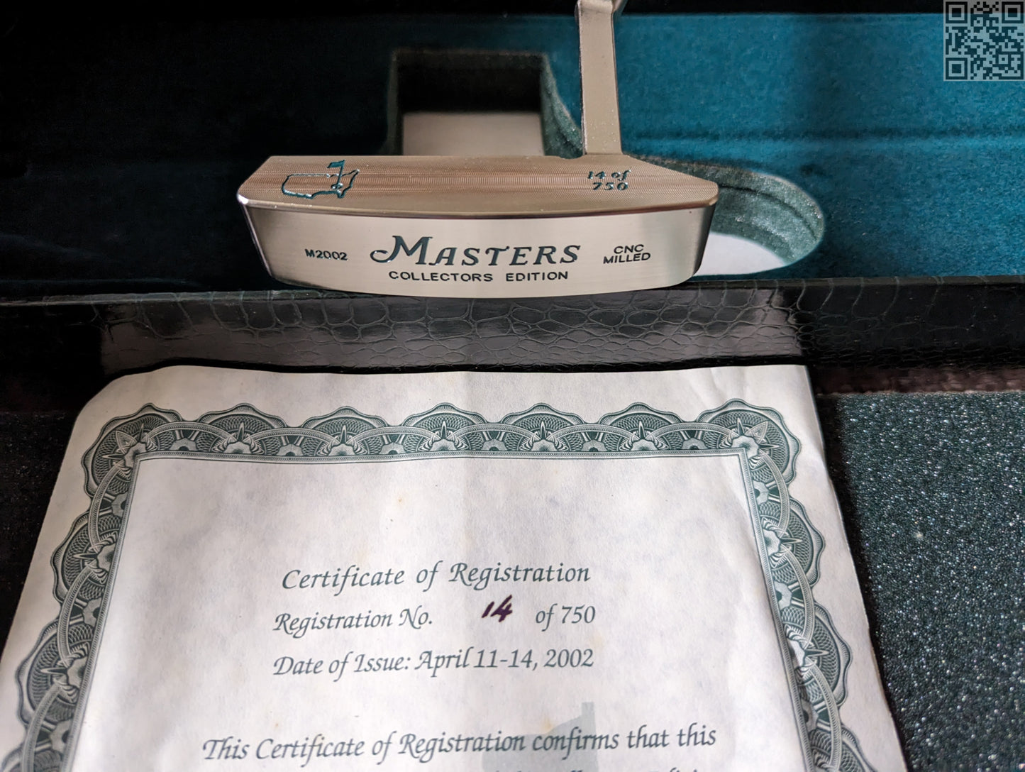 2002 Masters Tournament Limited Edition Putter 750