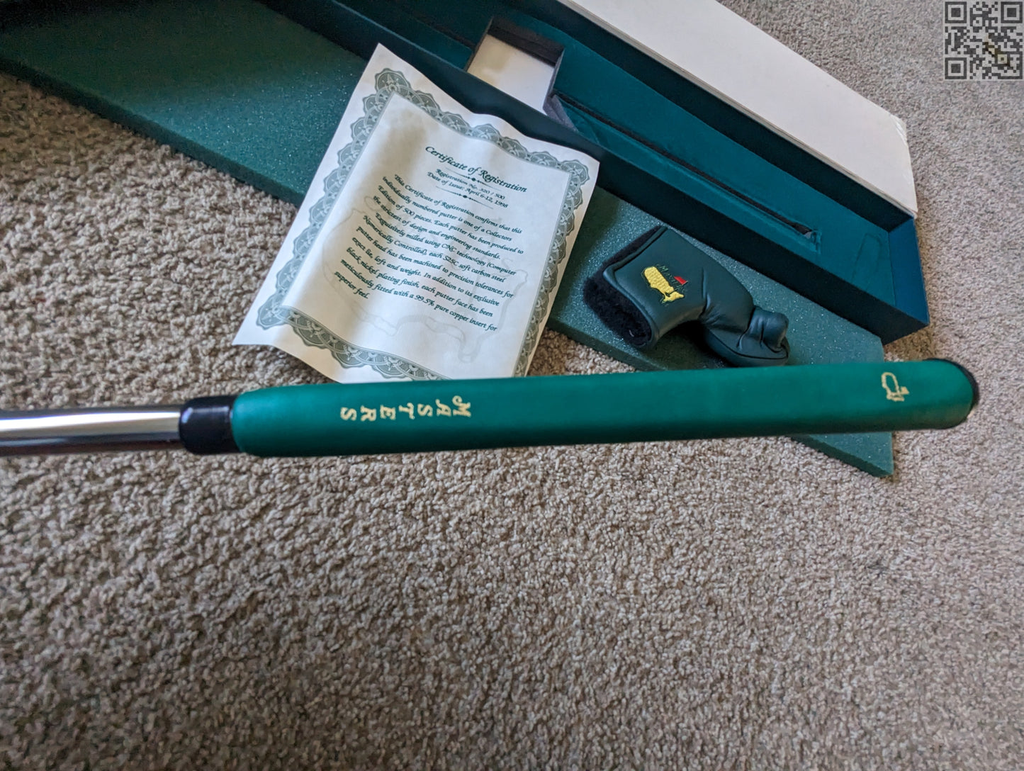 1998 Masters Tournament Limited Edition 1st year Putter 500