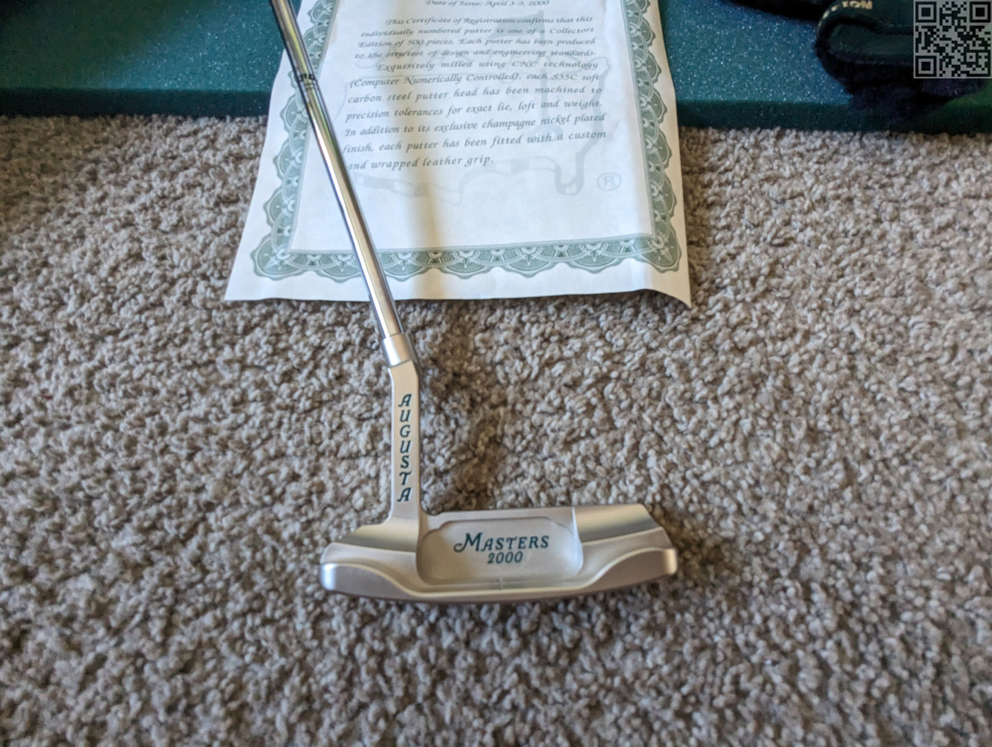 2000 Masters Tournament Limited Edition Putter 500