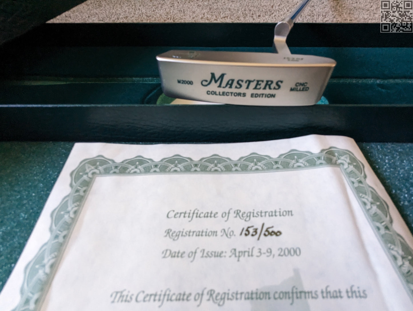 2000 Masters Tournament Limited Edition Putter 500