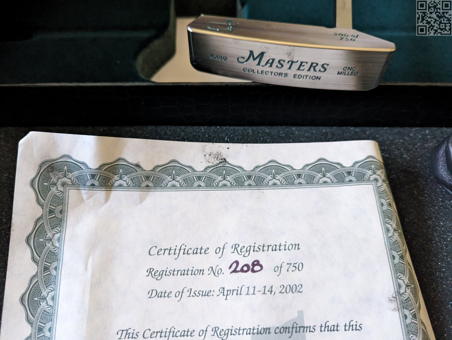 2002 Masters Tournament Limited Edition Putter 750